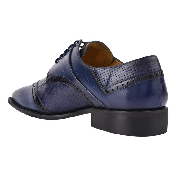 Kazma Navy OXFORD STYLE DRESS SHOES main image 4